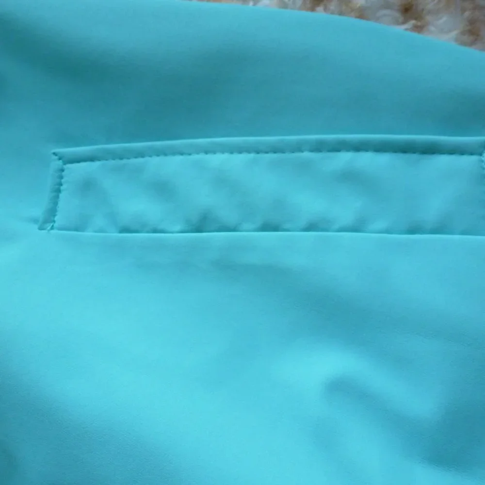 💙 Cozy Teal Zip-Up Long Rain Jacket / Trench Coat – NWOT 💙 Classic Elements | - Picture 7 of 11